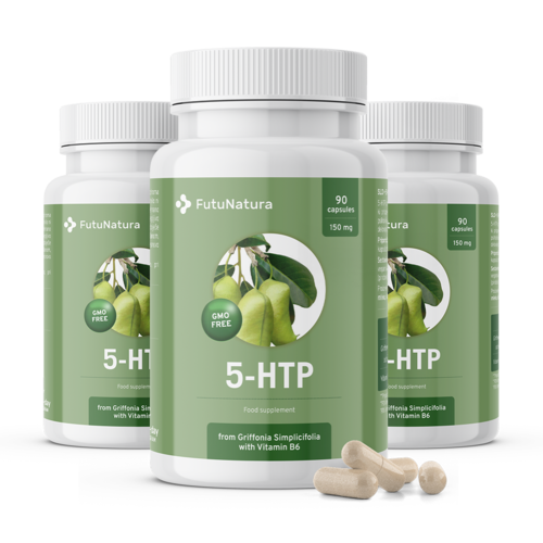 3x 5-HTP 150 мг - Грифония симплицифолия, общо 270 капсули