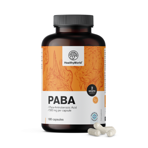 PABA 500 мг, 180 капсули