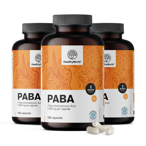3x PABA 500 мг, общо 540 капсули