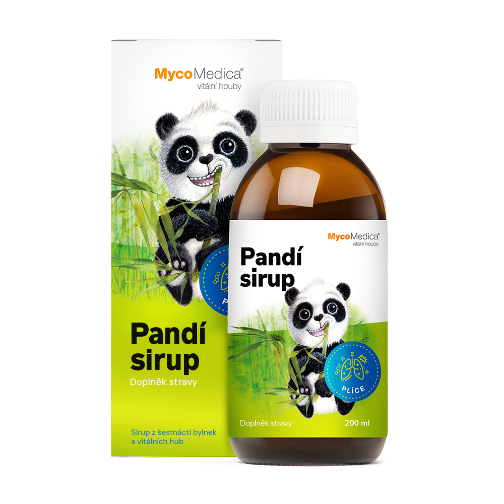 Течен хранителен добавка за деца Панда - дихателни пътища.