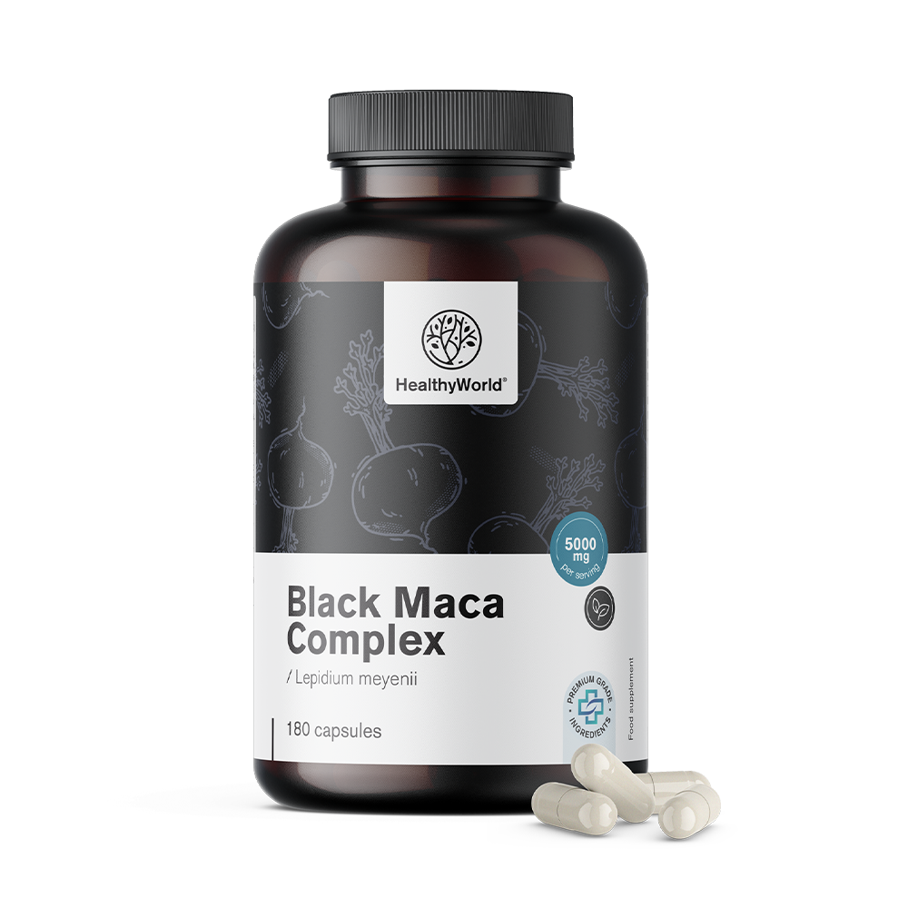 Črna maca kompleks 5000 mg, 180 kapsul