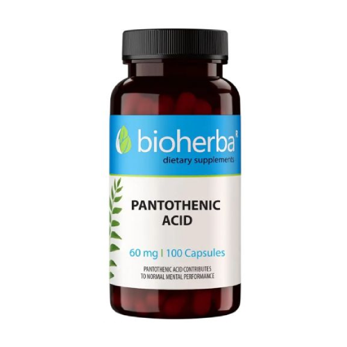 Vitamín B5 (kyselina pantothenová) 60 mg, 100 kapslí