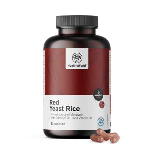Červená kvasnicová rýže 250 mg, 180 kapslí 