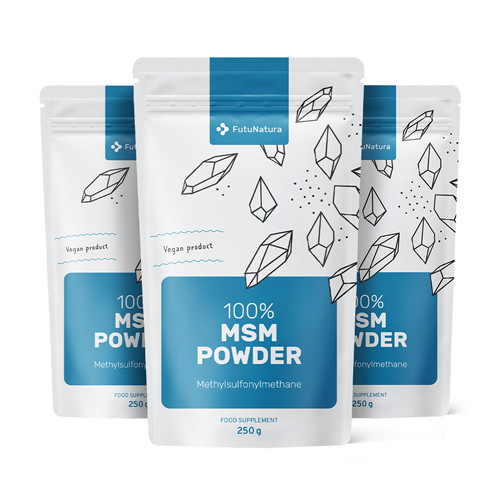 3x MSM v prášku, dohromady 750 g