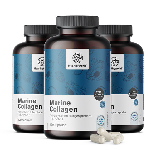 3x Mořský kolagen 1170 mg, dohromady 360 kapslí