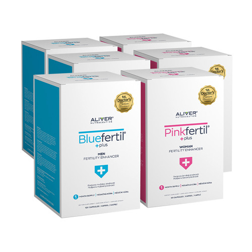3x BlueFertil + 3x PinkFertil - mužská a ženská plodnost, sada