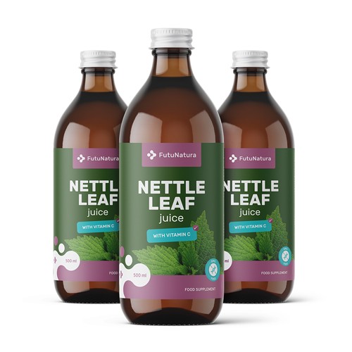 3x Šťáva z listů kopřivy, dohromady 1500 ml