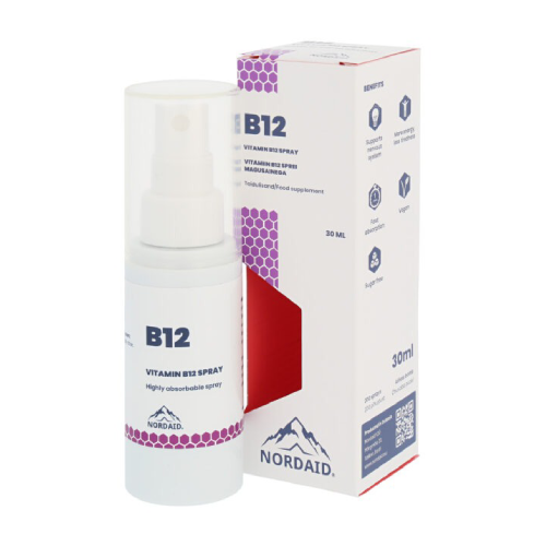 Vitamín B12 ve spreji, 30 ml