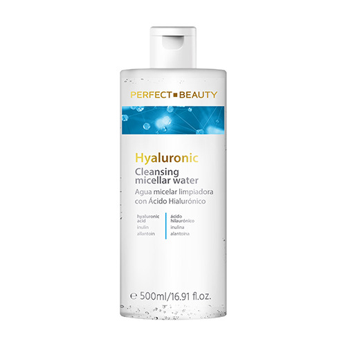 Čistící micelární voda s kyselinou hyaluronovou, 500 ml