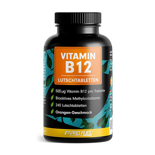 Veganský vitamín B12 – pomeranč, 240 pastilek