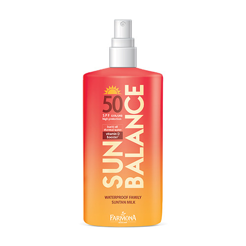 Voděodolné mléko na opalování SPF50 – pro celou rodinu, 200 ml