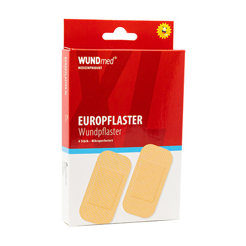 Velká náplast, hnědá, 50x100 mm, 6 kusů