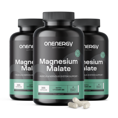3x Magnesium-Malat 2000 mg, zusammen 1095 Kapseln