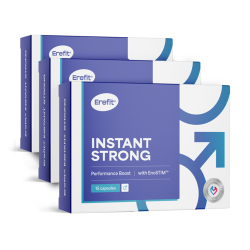 3x INSTANT STRONG – Performance Boost, complesso per uomini, totale 45 capsule