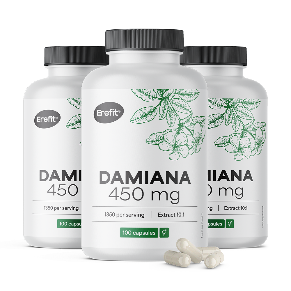 Damiana 450 mg - extrakt 10:1.