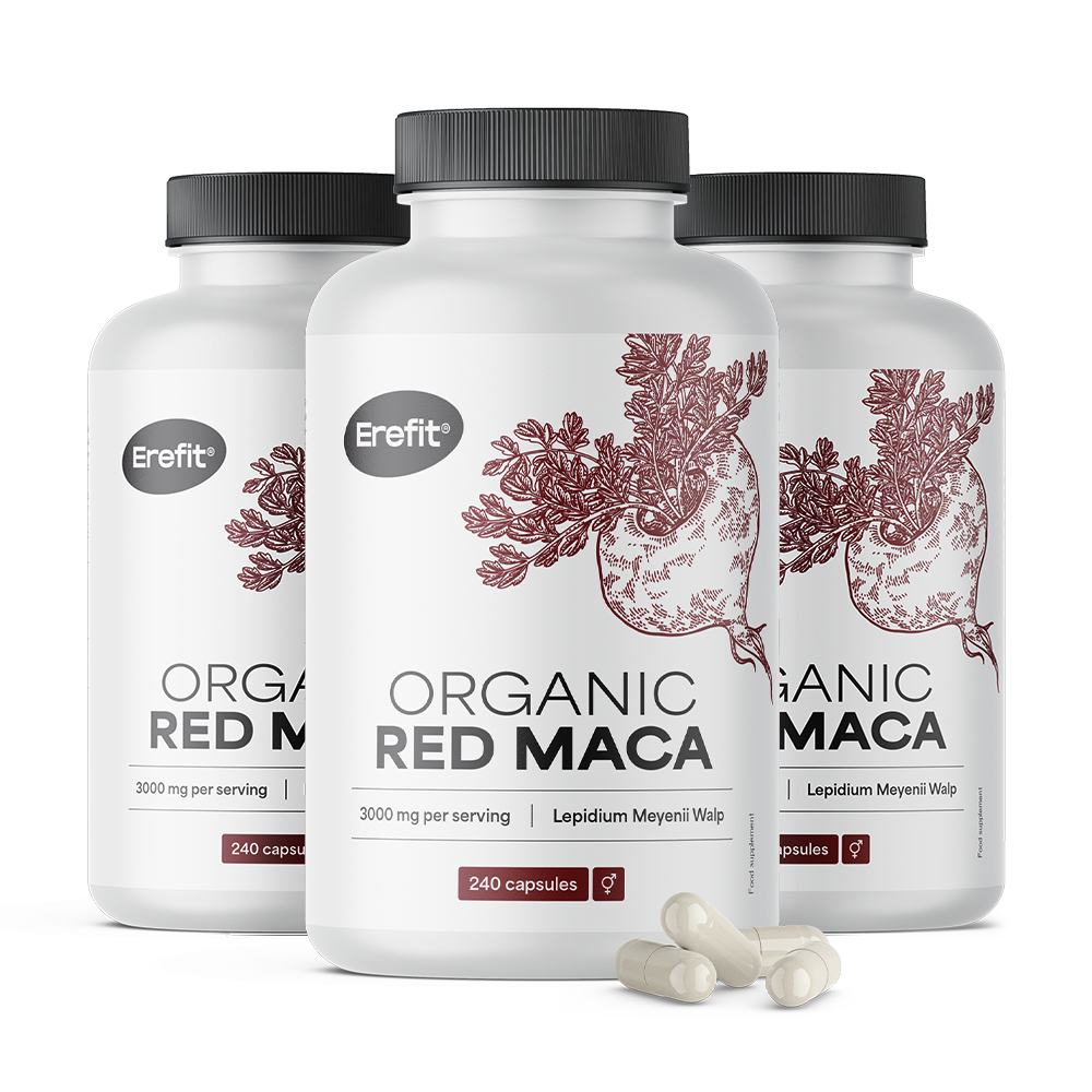 Červená maka 3000 mg s prírodným vitamínom C.