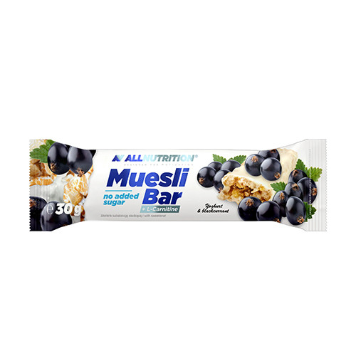 Barra de muesli con L-carnitina, grosella negra, 30 g
