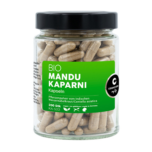 Mandukaparni BIO (Gotu kola), 200 cápsulas