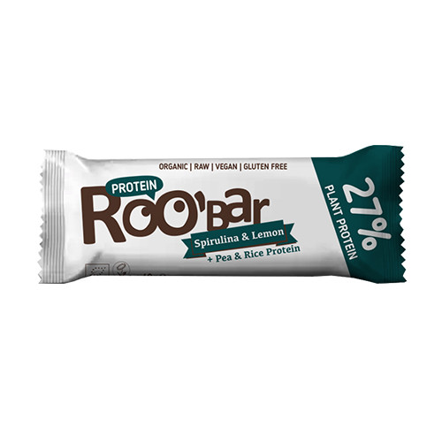BIO Roobar barra de proteína - espirulina y limón, 40 g