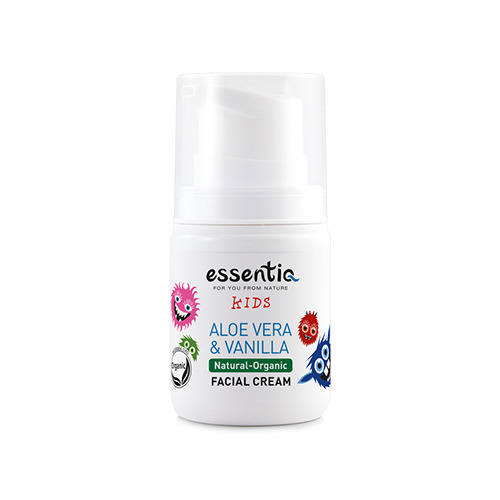 Crema facial infantil natural - aloe vera y vainilla, 50 ml