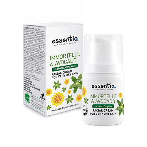 Crema natural para pieles muy secas - esmeril y aguacate, 50 ml