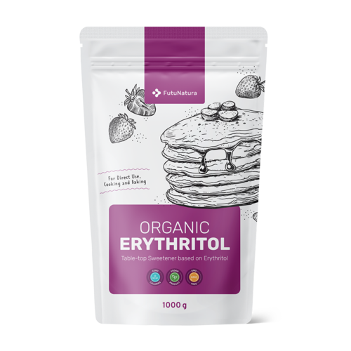 BIO Eritritol, un edulcorante natural, 1000 g