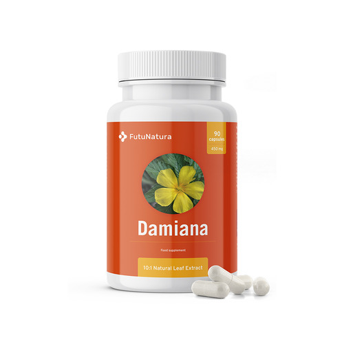 Damiana 450 mg, 90 cápsulas