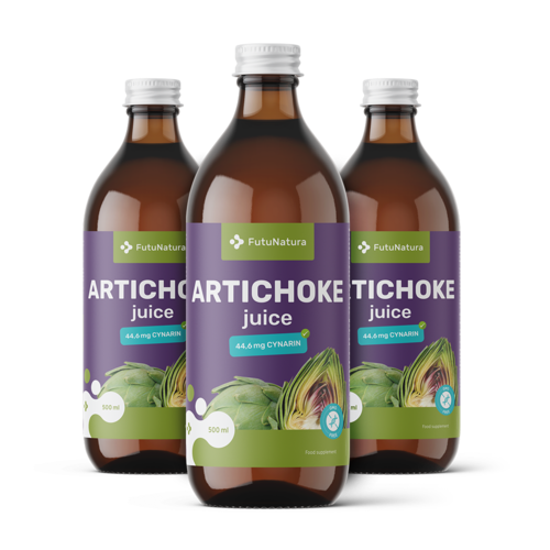 3x Zumo de alcachofa, en total 1500 ml