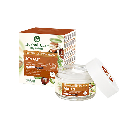 Crema facial renovadora con argán, 50 ml