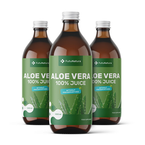 3x 100 % jugo de aloe vera, en total 3000 ml