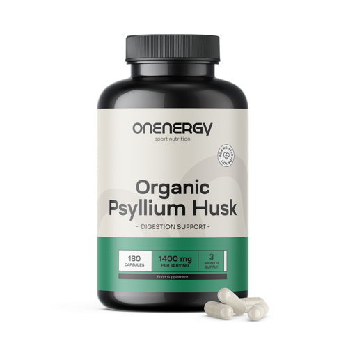 BIO Psilium (llantén de la India) 1400 mg, 180 cápsulas