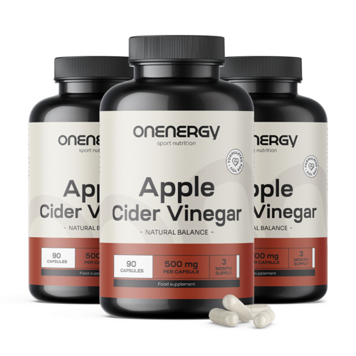 3x Vinagre de manzana – extracto, en total 270 cápsulas