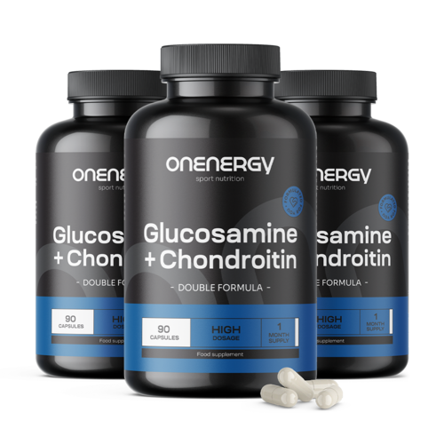 3x Glucosamina + condroitina, en total 270 cápsulas