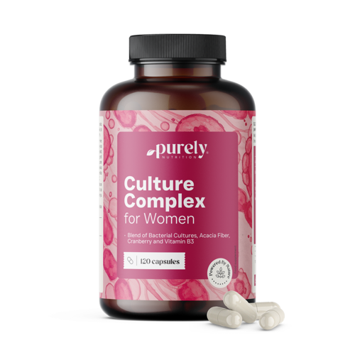 Complejo femenino con cultivos microbiológicos, 120 cápsulas
