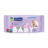 Toallitas húmedas para bebés con aloe vera, 60 toallitas