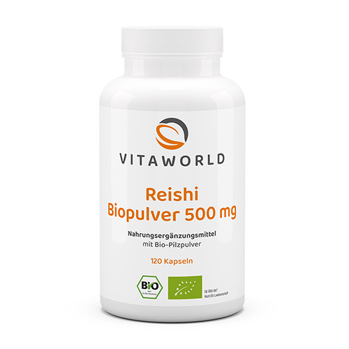 Reishi – polvo BIO, 120 cápsulas