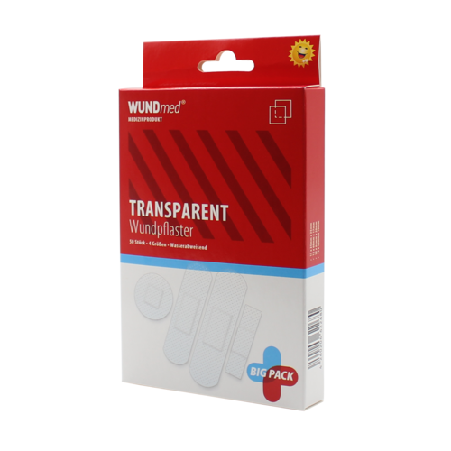Conjunto de parches transparentes repelentes al agua, 50 piezas