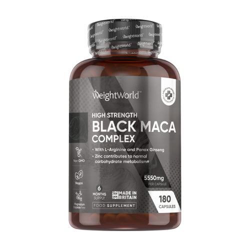 Complejo de maca negra 5550 mg, 180 cápsulas