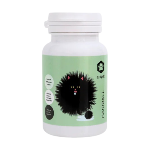 Apicat Hairball – pro kočičí srst, 60g
