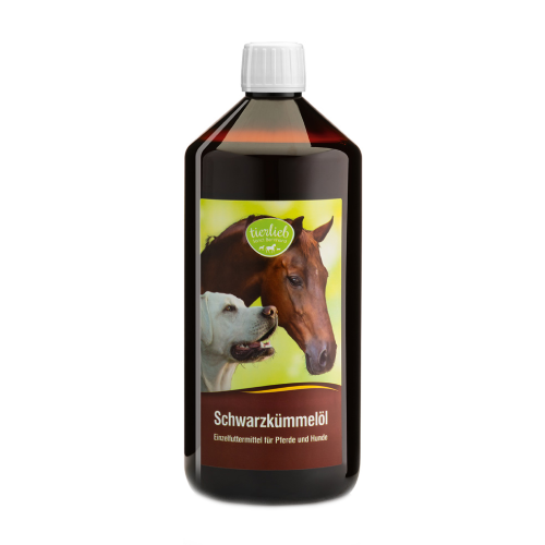 100% olej z černuchy seté – pro koně a psy, 1 l
