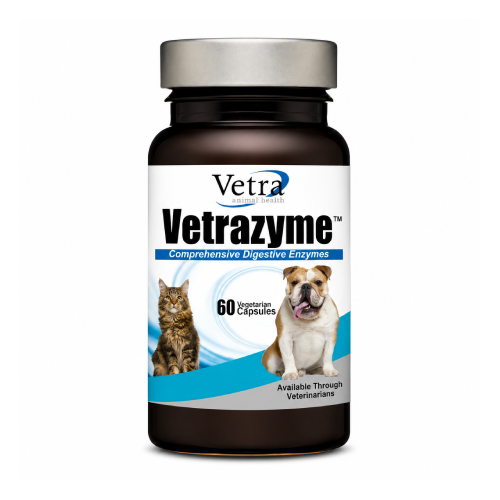 Vetrazyme – komplex na podporu trávení pro psy a kočky, 60 kapslí