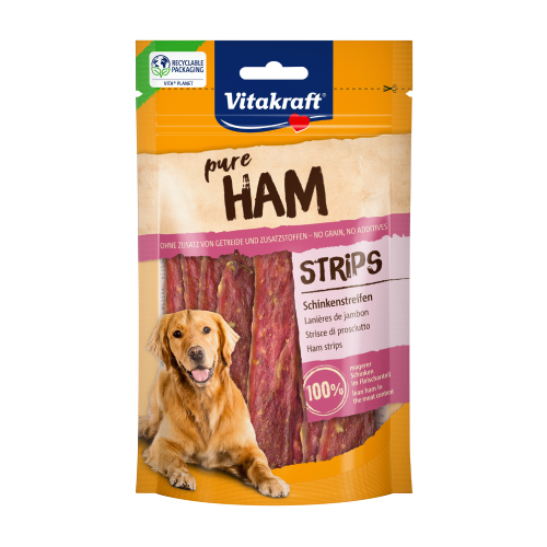 Ham Strips pamlsky pro psy – šunka, 80 g