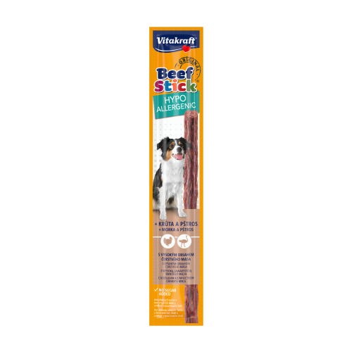Beef Stick λιχουδιά για σκύλους – γαλοπούλα και στρουθοκάμηλος, 1 stick