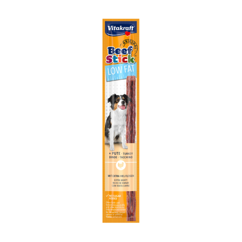 Low Fat Beef Stick λιχουδιά για σκύλους – γαλοπούλα, 1 stick