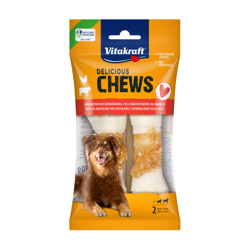 Κόμποι μάσησης Delicious Chews με κοτόπουλο για σκύλους – M, 70 γρ