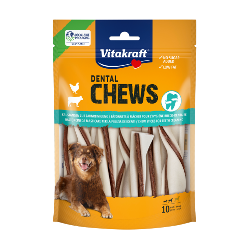 Μασώμενα sticks Dental Chews με κοτόπουλο για σκύλους – S, 10 sticks
