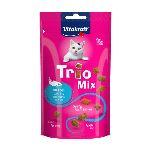 Trio Mix λιχουδιές για γάτες – ψάρι, 60 γρ.