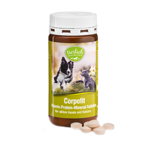 Corpofit - s vitamínmi, minerálmi a kolagénom pre psov a mačky, 150 tabliet