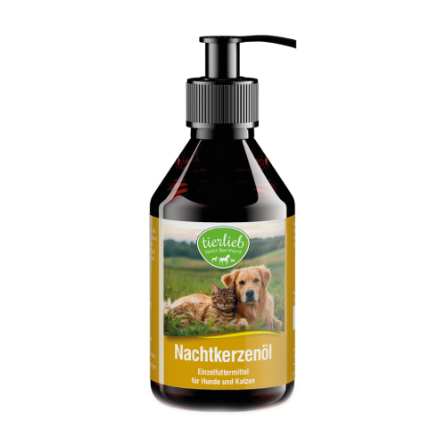 Pupalkový olej pre psy a mačky – s omega-6 mastnými kyselinami, 250 ml