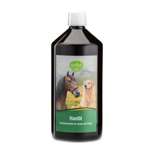 Konopný olej – pre psov a kone, 1000 ml